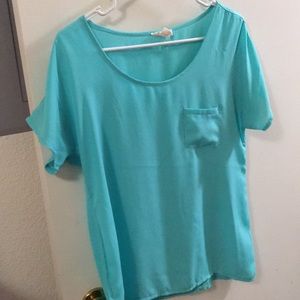 Zen a outfitters medium beautiful teal blouse